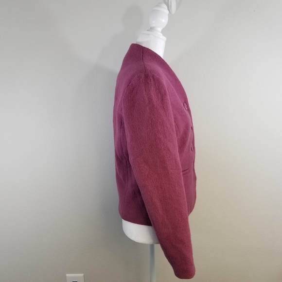 Orvis raspberry button up wool blazer size xs - Picture 3 of 8